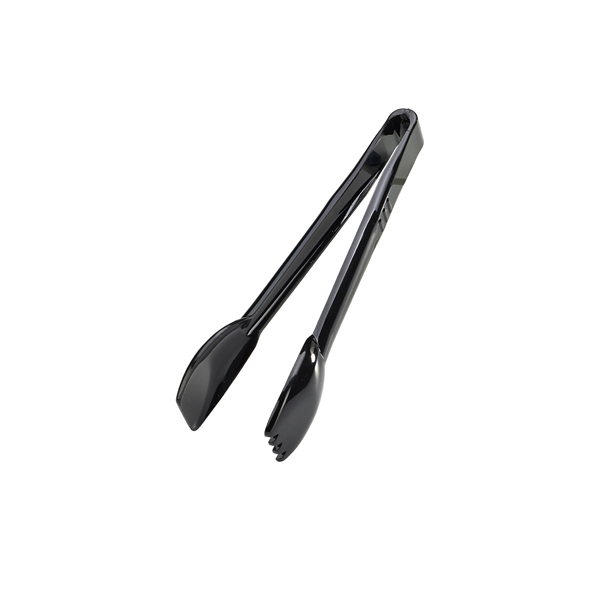 Salad tongs, polycarbonate black - 22,9cm
