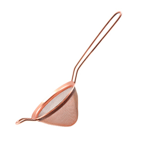 Fine Strainer, stainless steel copper-colored - conical (8,5cm)