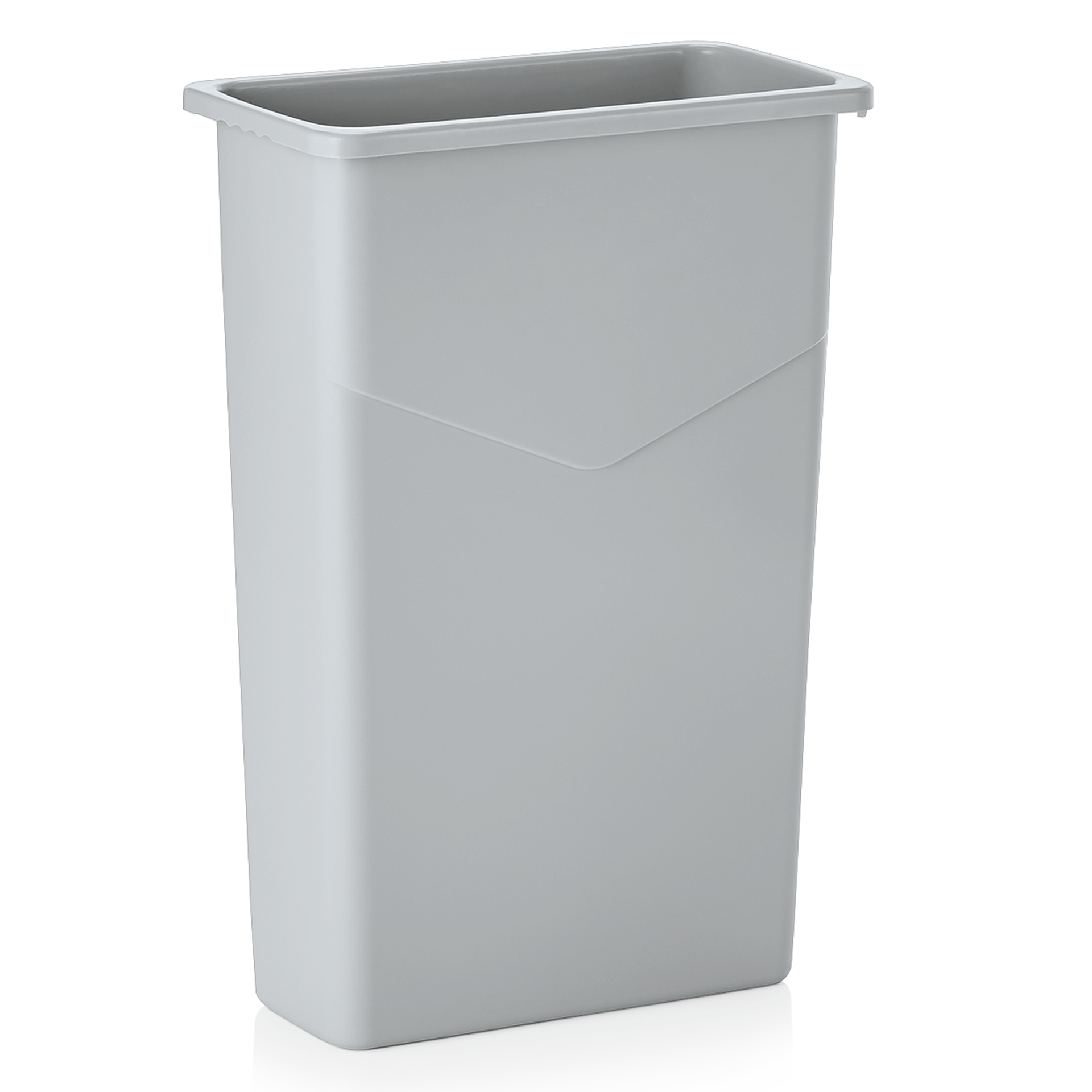 Waste bin, PE light gray - 51x27x75cm (75l)