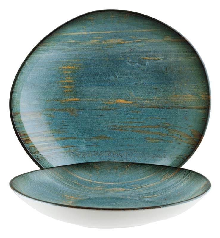 Bonna Madera Mint Vago Deep plate 26cm blue - 6 pcs. Bonna Madera Mint Vago Deep plate 26cm blue - 6 pcs.