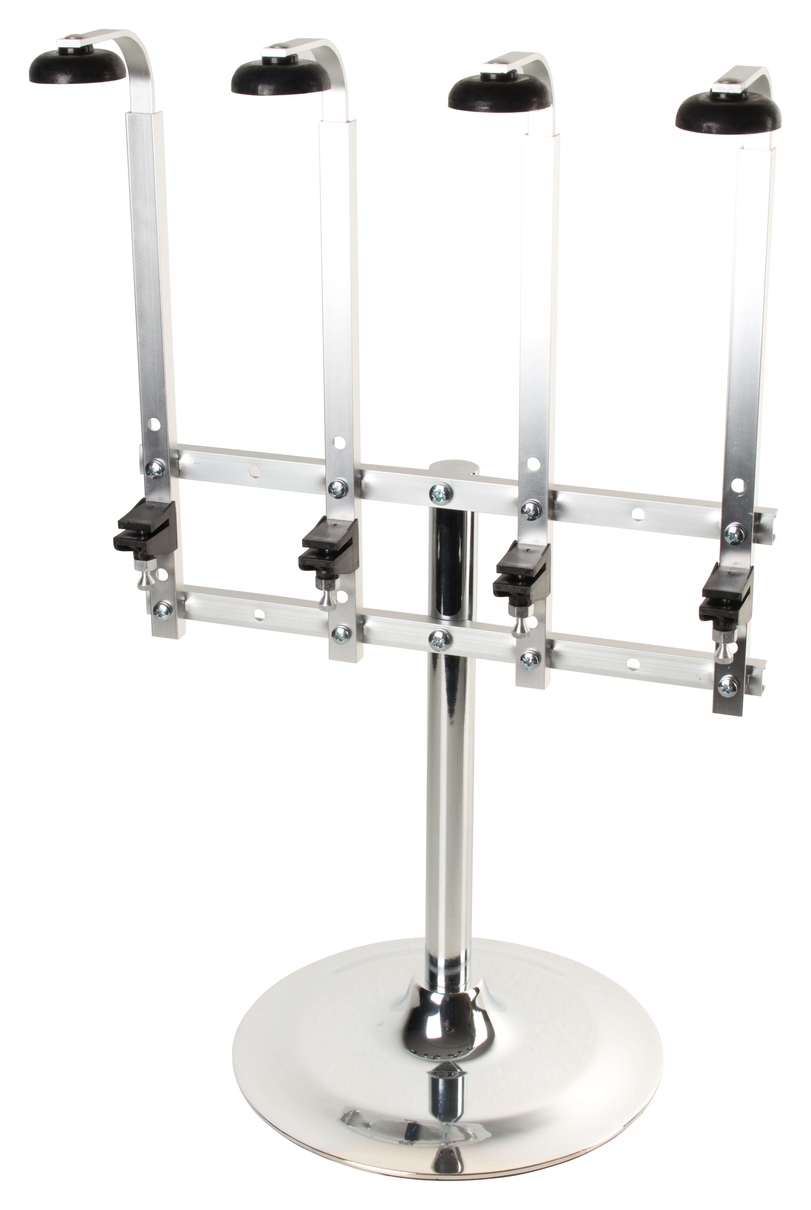 Portable 4 bottle stand, heavy base (0,7l-1,0l)