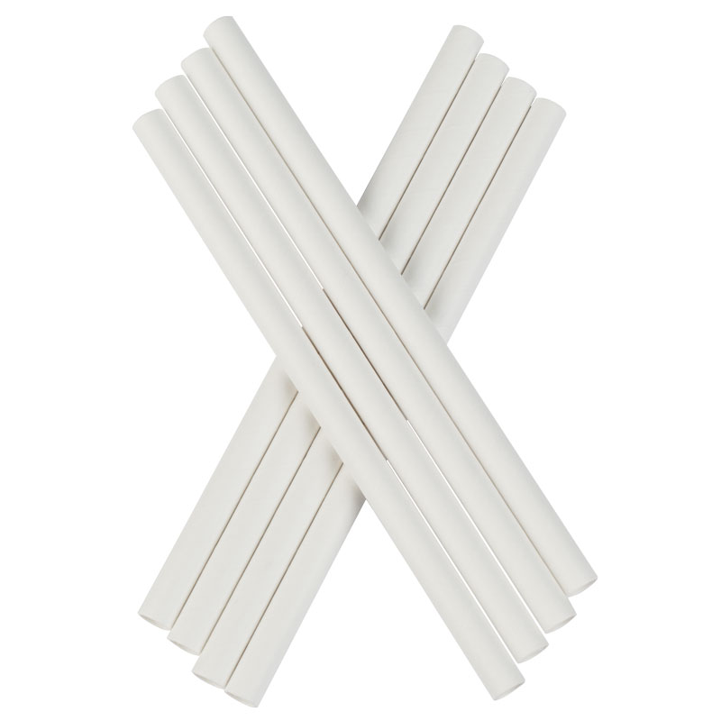 Drinking straws, paper (8x150mm), Prime Bar - white