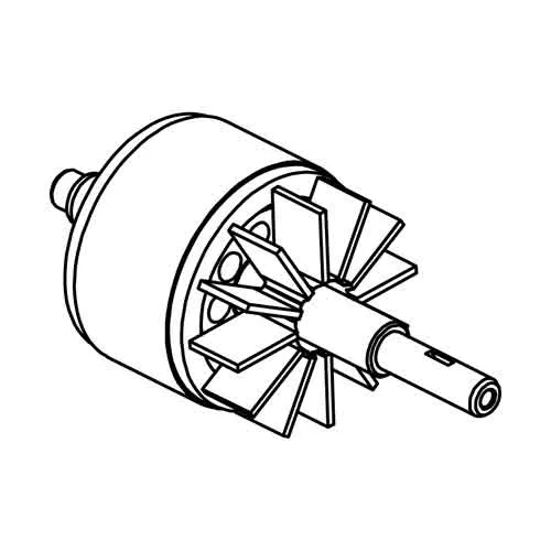 09328 - Santos #9 - Complete rotor with fan 09328 - Santos #9 - Complete rotor with fan