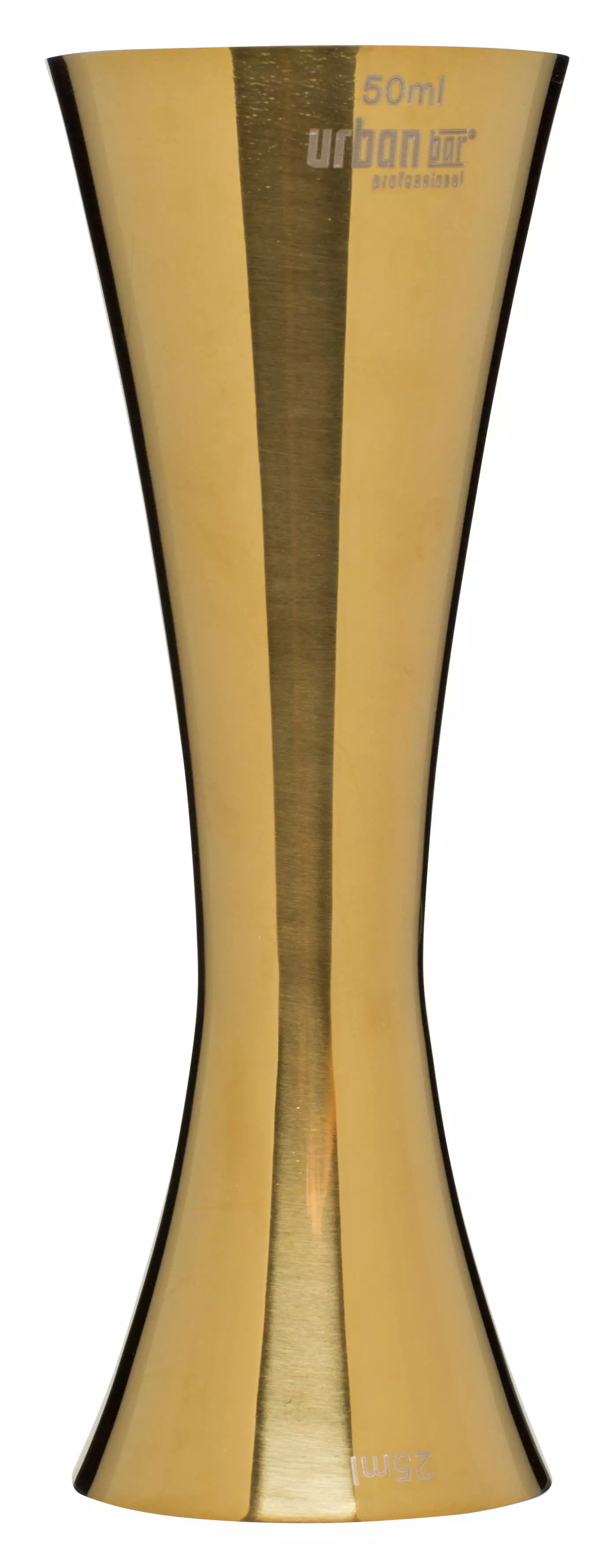 Double jigger Aero, polished, Urban Bar - gold colored (25/50ml) Double jigger Aero, polished, Urban Bar - gold colored (25/50ml)