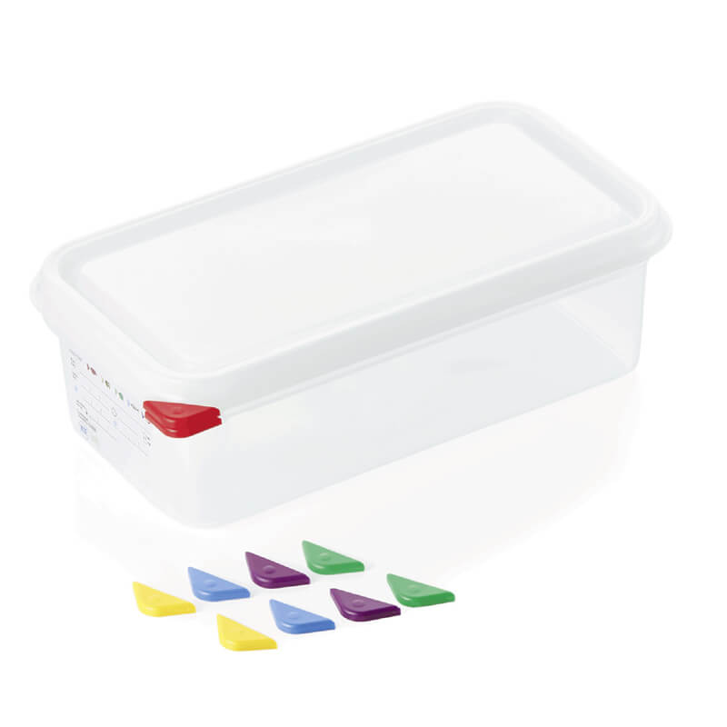 GN Container 1/3 set incl. lid, PP - 4l / H 10cm