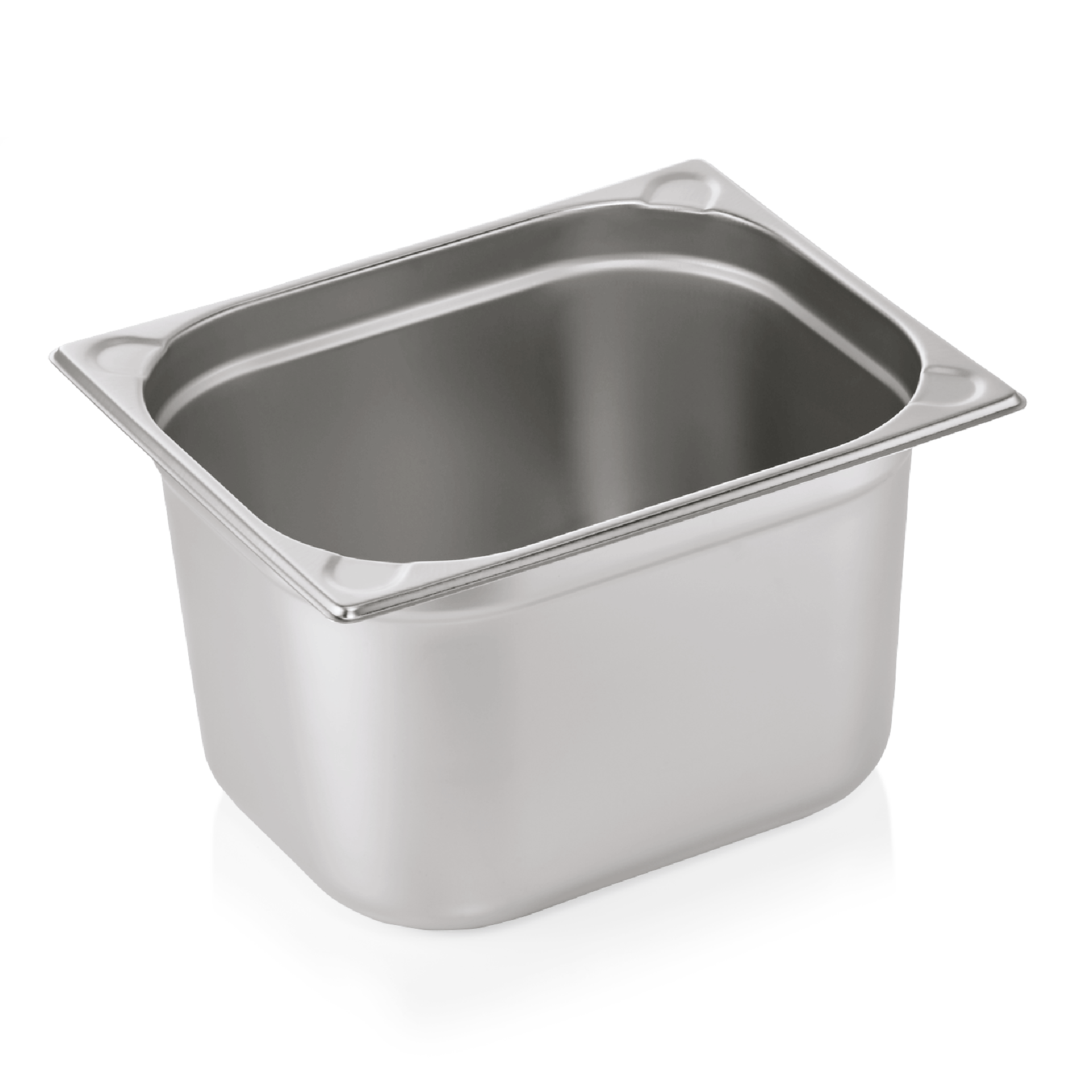 GN 1/2 container, U-shaped corners, CNS - H 20cm (GN CORE series)