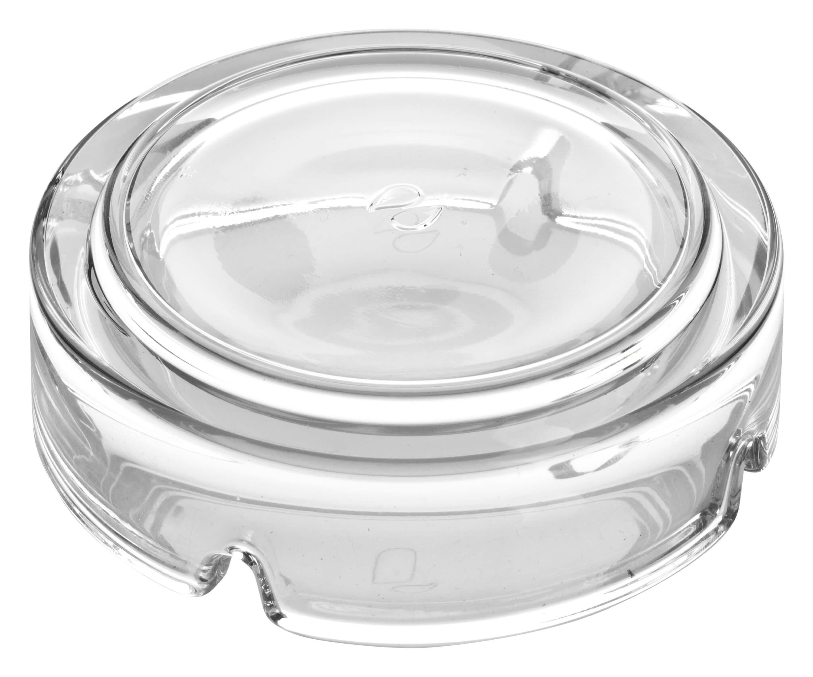 Ashtray Dresda, glass, round, stackable, Pasabahce (10,7cm)