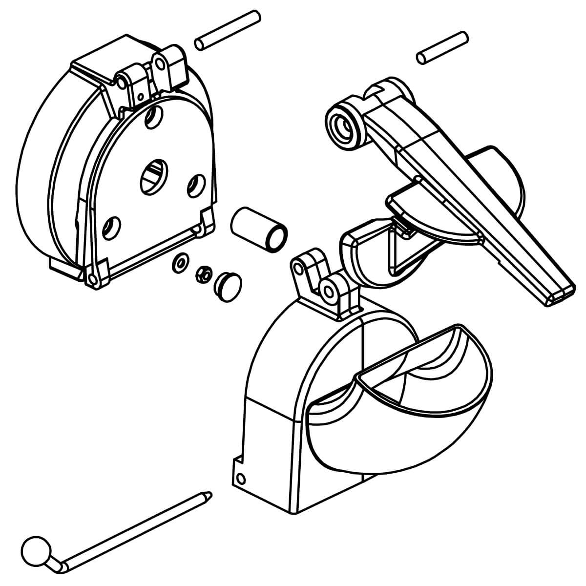 Complete grater housing, before 2011 - Santos #9 (09100)