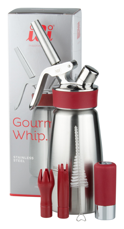 iSi cream siphon "Gourmet Whip PLUS", stainless steel - 0,25l