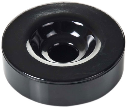 Ashtray black- melamine (10cm)