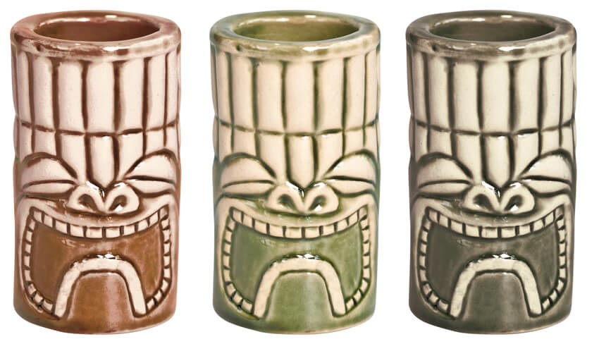 Tiki mugs, shooter set - 2x3pcs. (40ml)