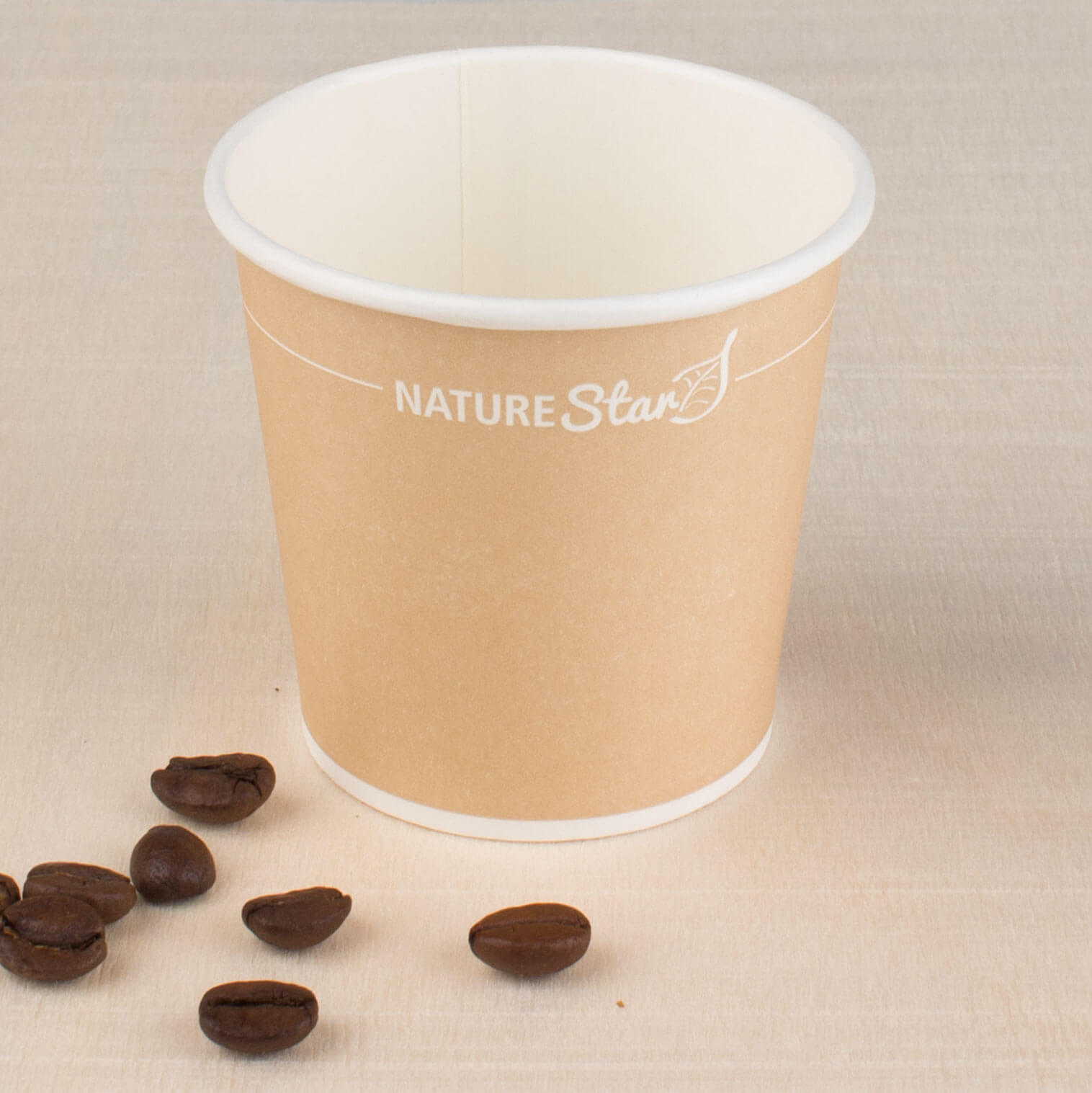 Coffee cups paper, brown - 100ml (50 pcs.)