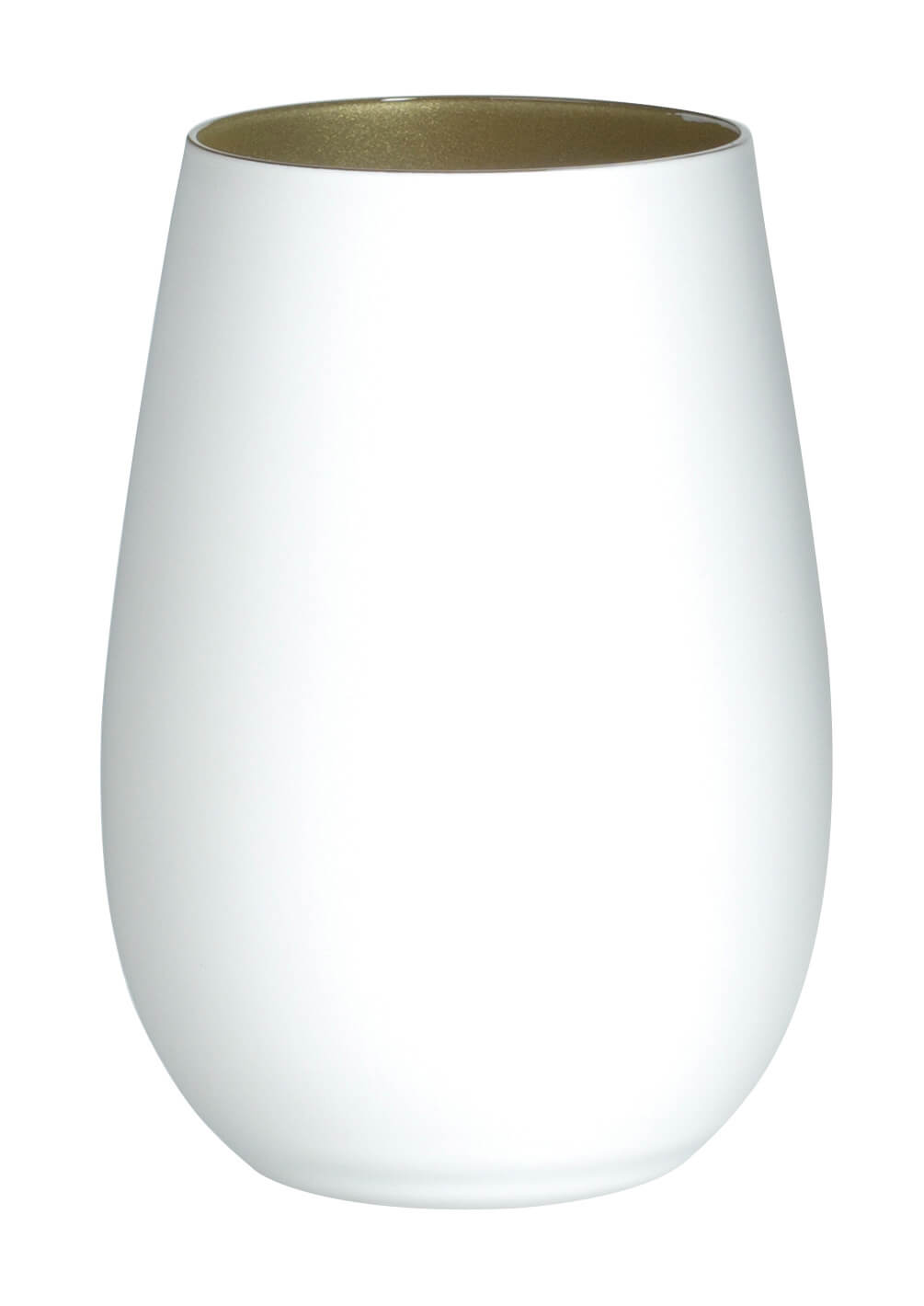 Tumbler, matt white/gold, Elements Stölzle - 465ml (6 pcs.)