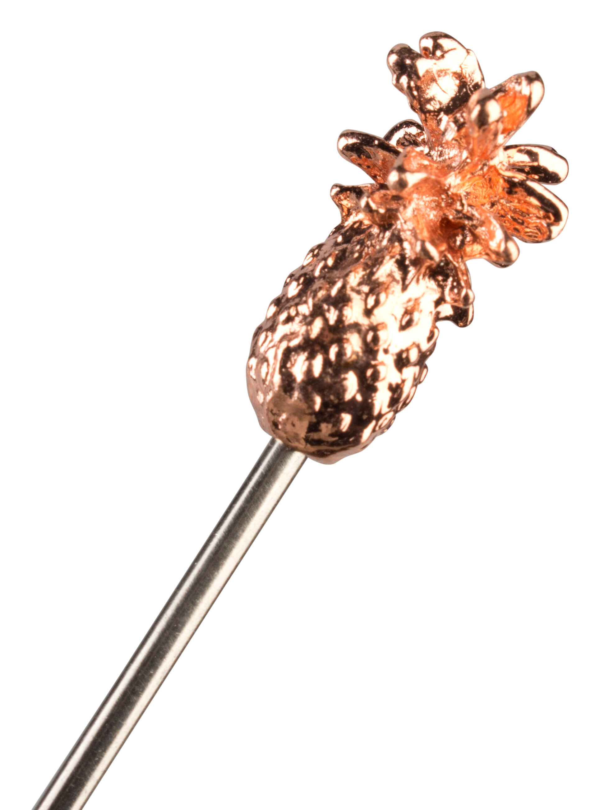 Cocktail skewer, metal - pineapple copper-plated (10 pcs.)