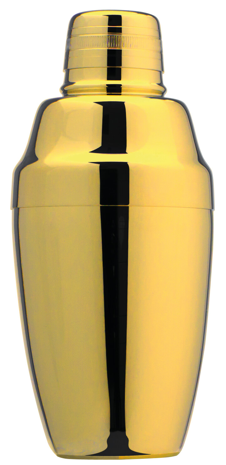 Tripartite Cocktailshaker Yukiwa, golden - 360ml