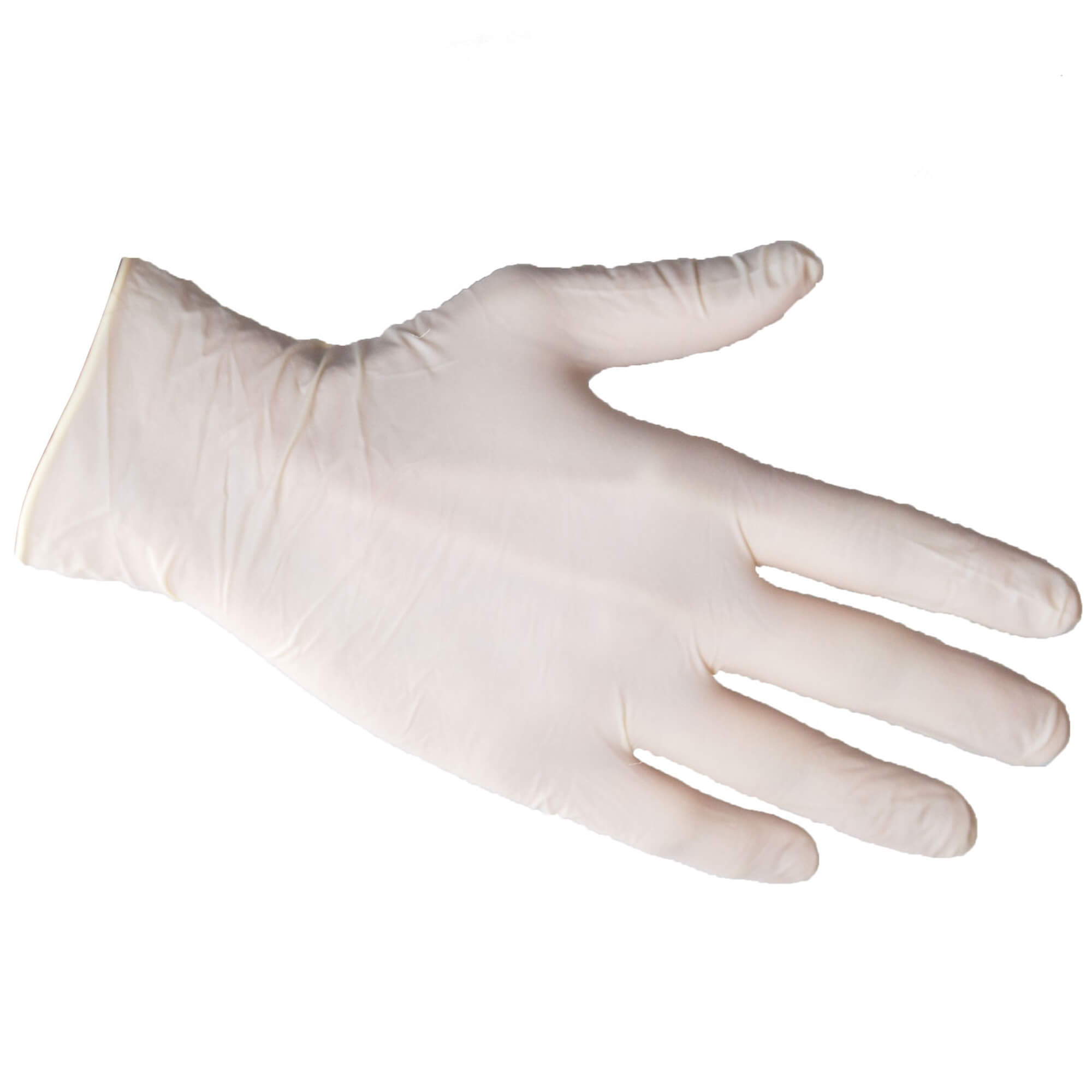 Latex gloves white, powder-free - S (100 pcs.)