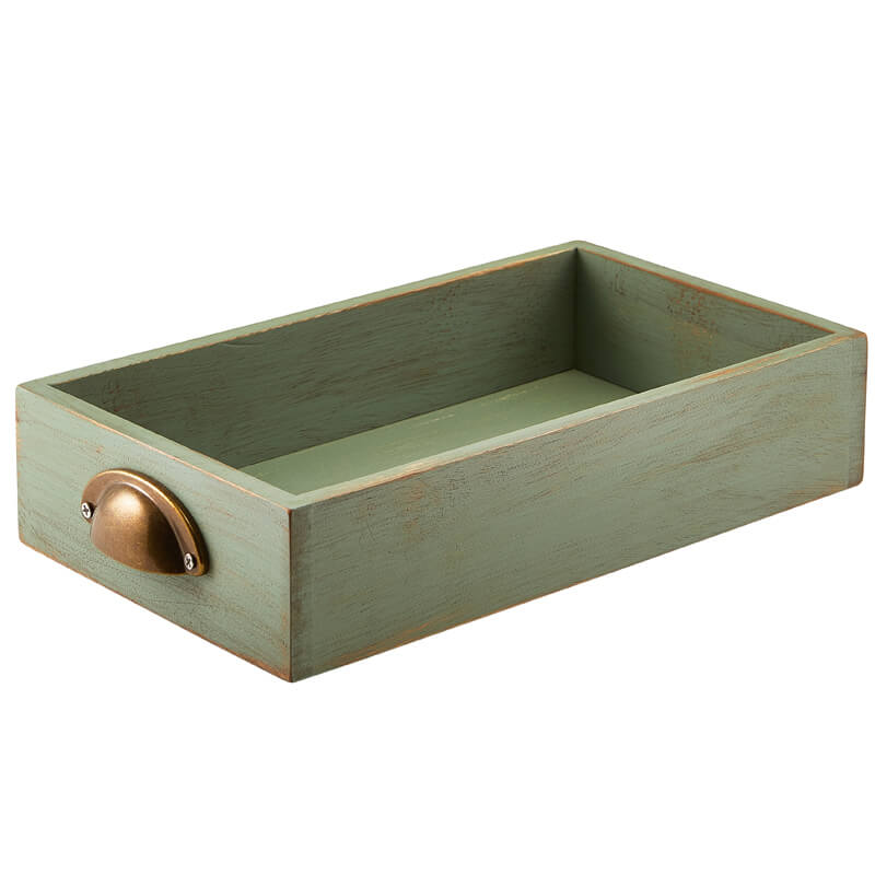 Display drawer, acacia wood, 32,5x18,7x7 cm (GN 1/3) - green Display drawer, acacia wood, 32,5x18,7x7 cm (GN 1/3) - green