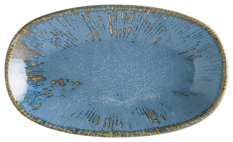 Bonna Snell Sky Gourmet Oval plate 19x11cm blue - 12 pcs.
