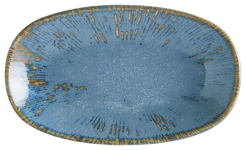 Bonna Snell Sky Gourmet Oval plate 19x11cm blue - 12 pcs. Bonna Snell Sky Gourmet Oval plate 19x11cm blue - 12 pcs.