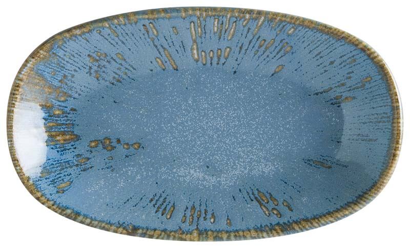 Bonna Snell Sky Gourmet Oval plate 24x14cm blue - 12 pcs. Bonna Snell Sky Gourmet Oval plate 24x14cm blue - 12 pcs.