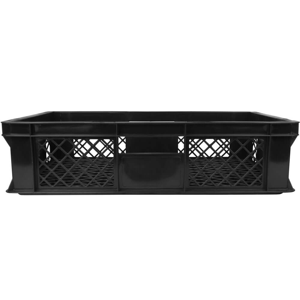Glass standard container, black, perforated - 137mm