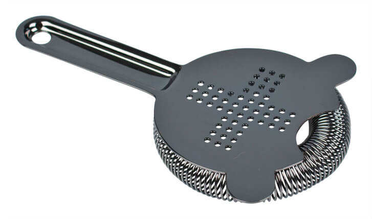 Cross Strainer, stainless steel - gun metal black (8,5cm)