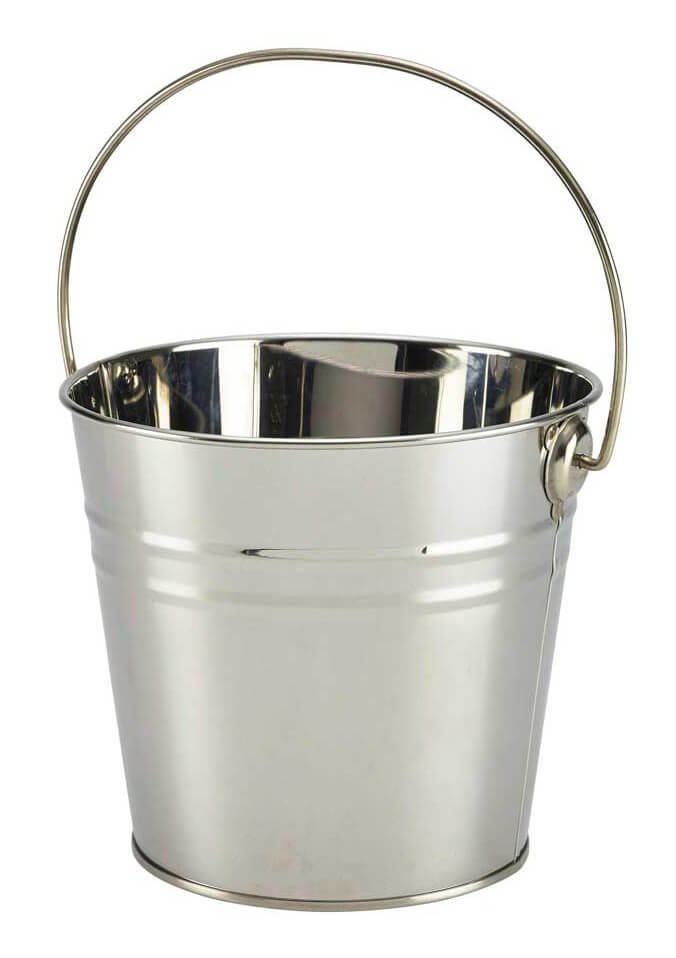 Bucket, silver-coloured- stainless steel (2,1L)