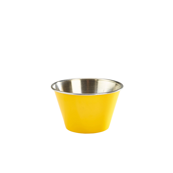 Ramekin, stainless steel, yellow - 170ml (24 pcs.) Ramekin, stainless steel, yellow - 170ml (24 pcs.)