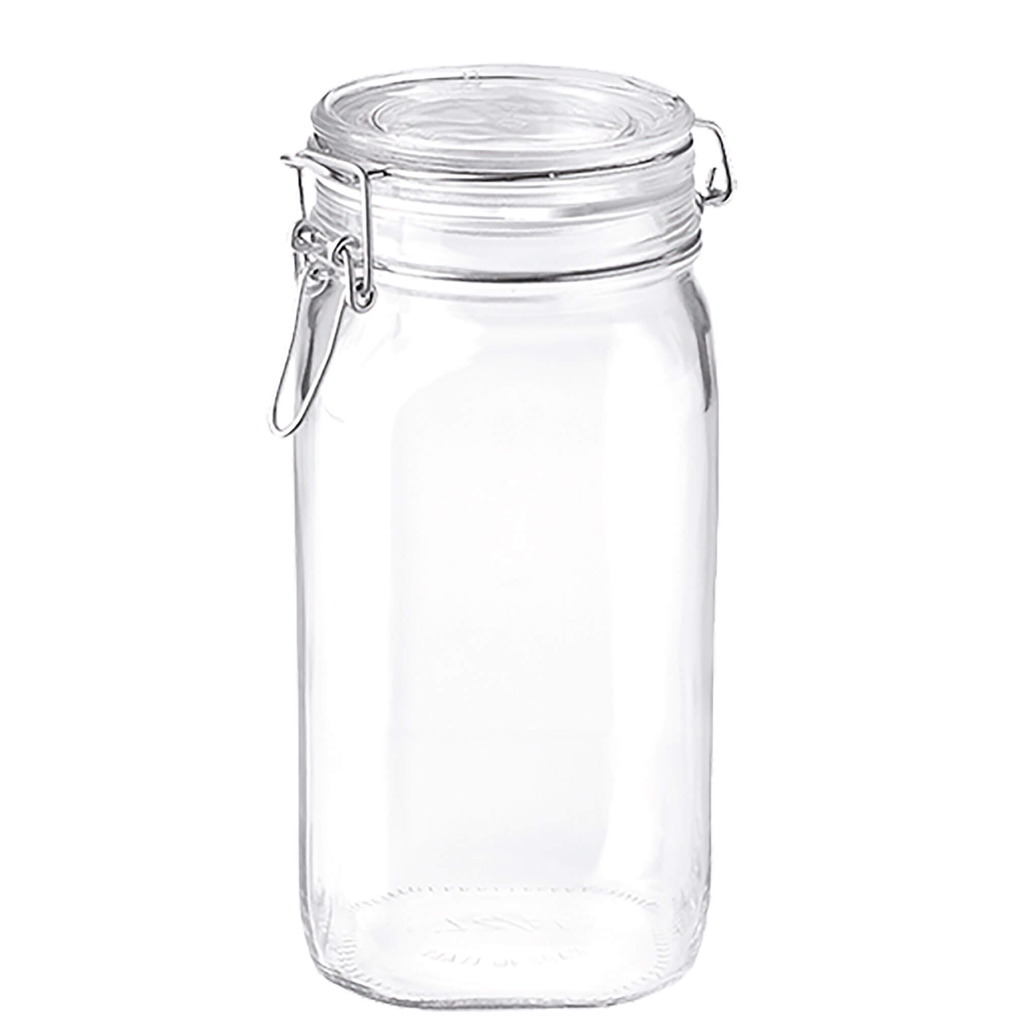 Preserving Jar Fido square with rubber ring - 1500ml Preserving Jar Fido square with rubber ring - 1500ml