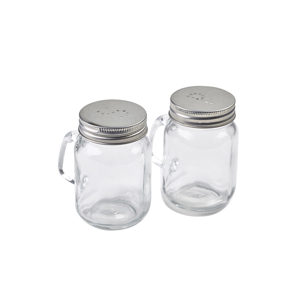 Mason Jar Salt & Pepper Shaker Set