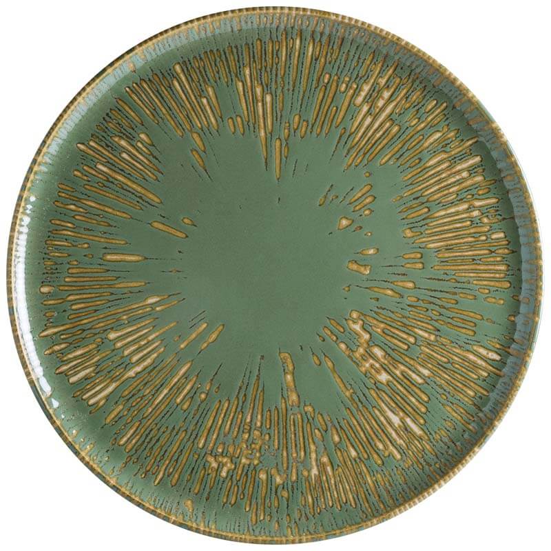 Bonna Snell Sage Gourmet Pizza plate 32cm green - 6 pcs. Bonna Snell Sage Gourmet Pizza plate 32cm green - 6 pcs.