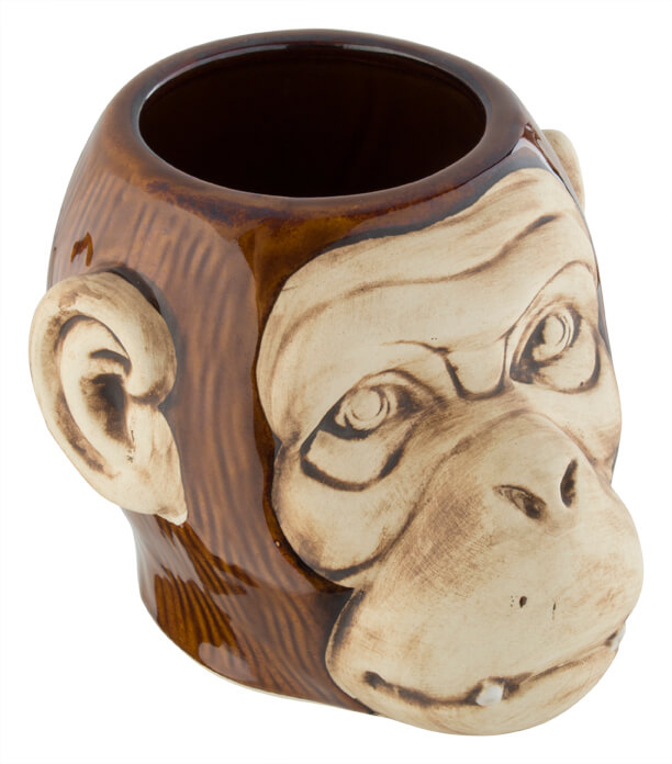 Tiki mug "Monkey", shiny finish - 550ml