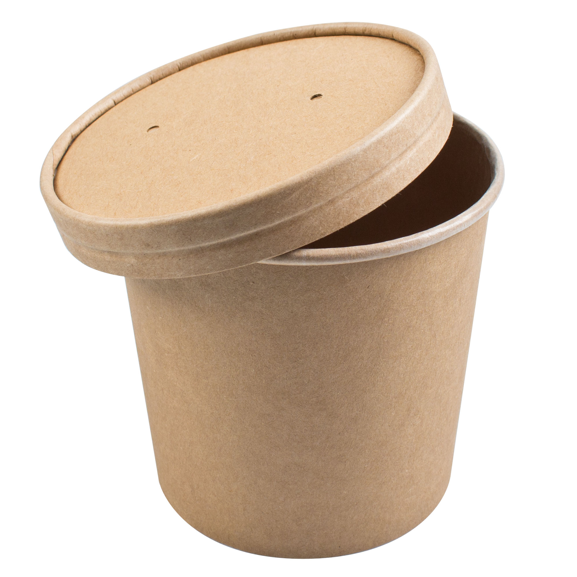 Lids for soup cups, disposable, paper, Fiesta Green - 11,8cm (500 pcs.)