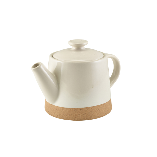 Teapot Kava White Stoneware – 480 ml (6 pcs.)