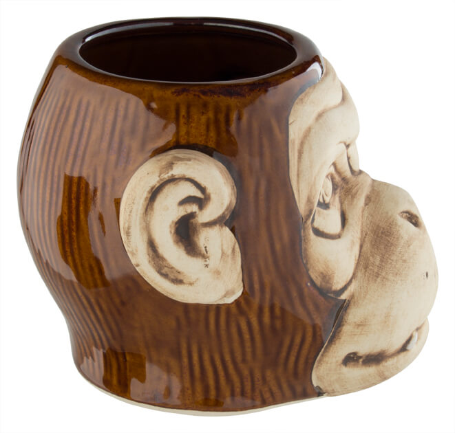 Tiki mug "Monkey", shiny finish - 550ml