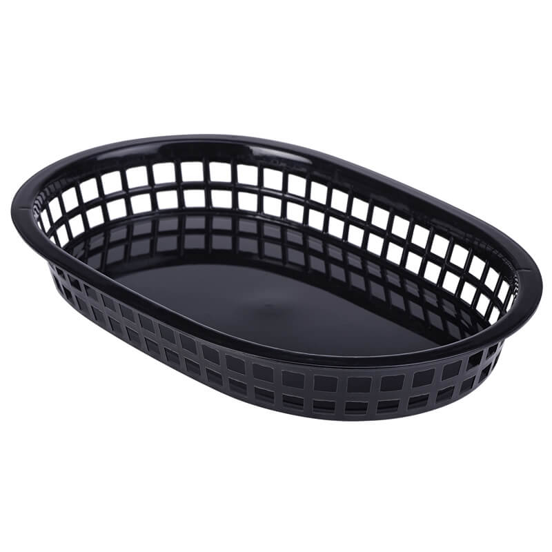 Fast food basket, PP, 27,5x17,5cm - black (6 pcs.) Fast food basket, PP, 27,5x17,5cm - black (6 pcs.)