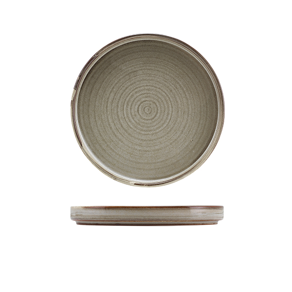 Low presentation plate Terra Smoke Grey – 18 cm (6 pcs.)