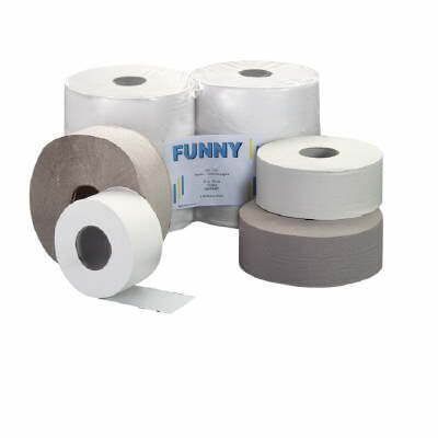 Jumbo lavatory paper 1ply - nature (6pcs.)