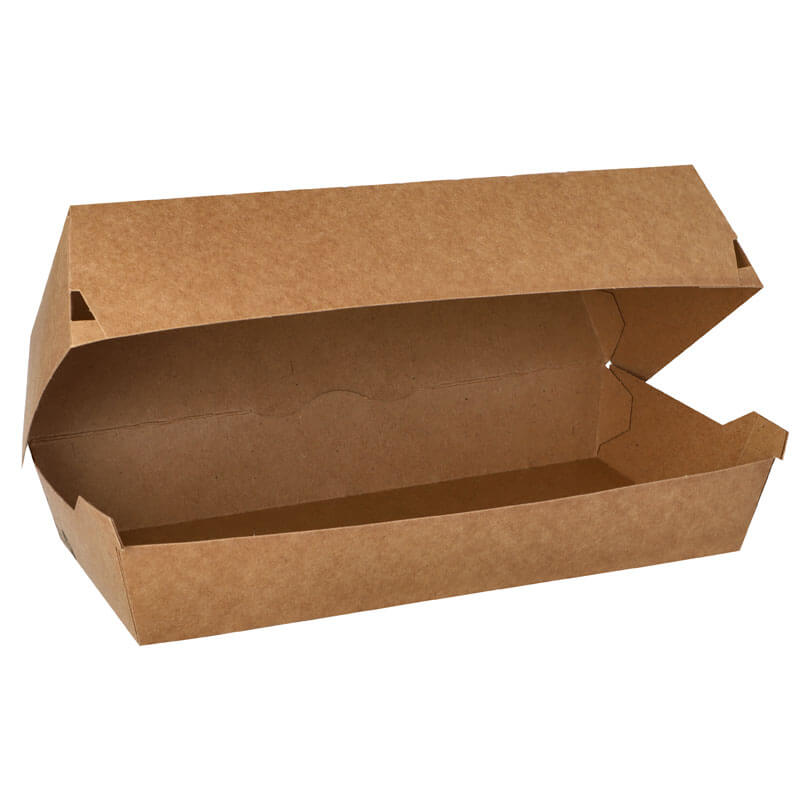 Baguette box, cardboard brown - 7,5x23,5x12cm (25 pcs.) Baguette box, cardboard brown - 7,5x23,5x12cm (25 pcs.)