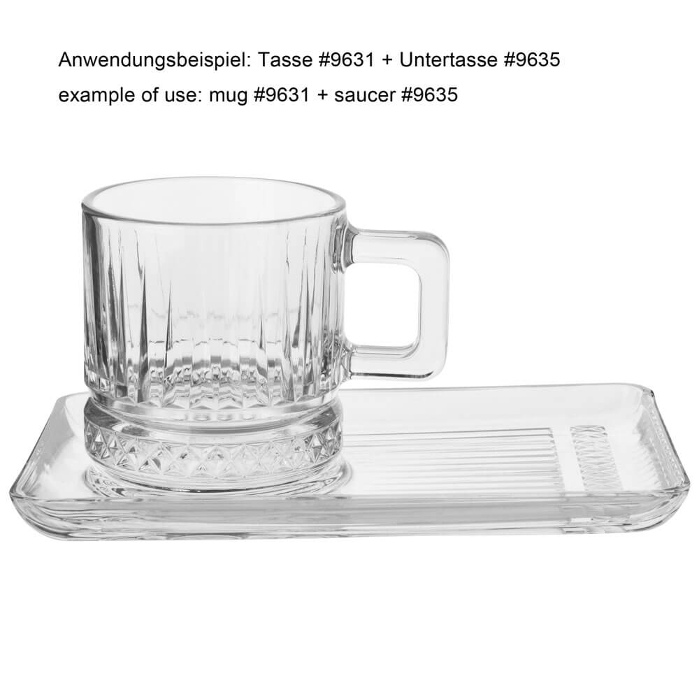 Saucer rectangular Elysia, Pasabahce - 18,4cm (1 pc.) Saucer rectangular Elysia, Pasabahce - 18,4cm (1 pc.)