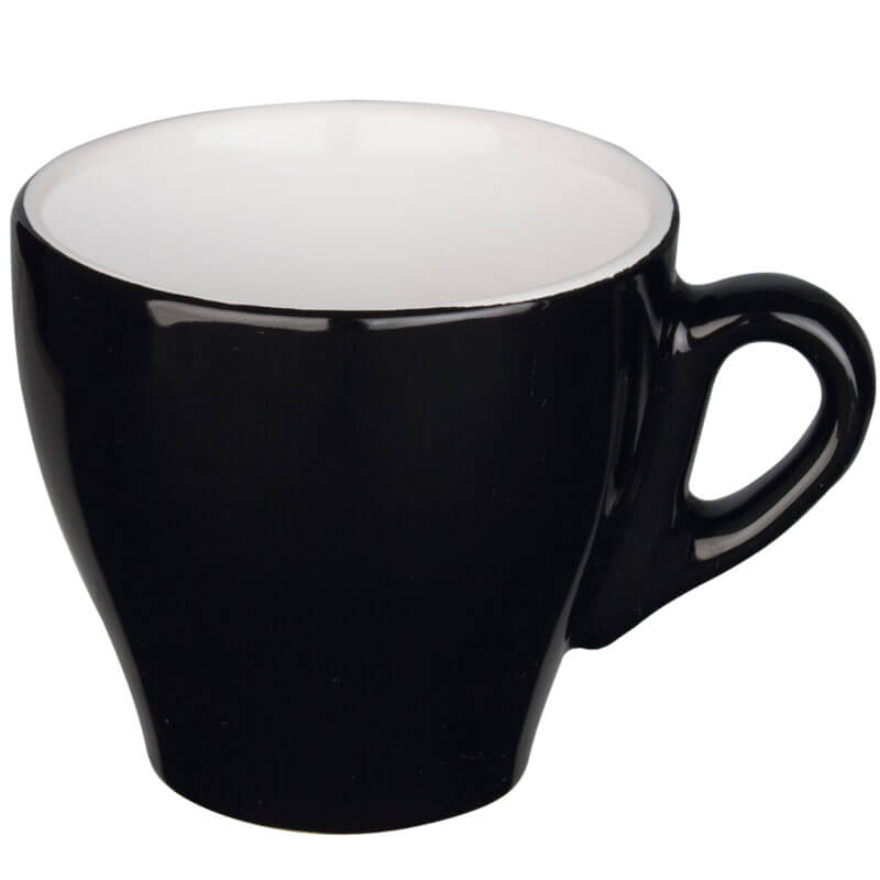 Cappuccino cup black - 160ml (6 pcs.)