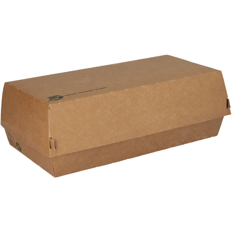 Baguette box, cardboard brown - 7,5x23,5x12cm (25 pcs.) Baguette box, cardboard brown - 7,5x23,5x12cm (25 pcs.)