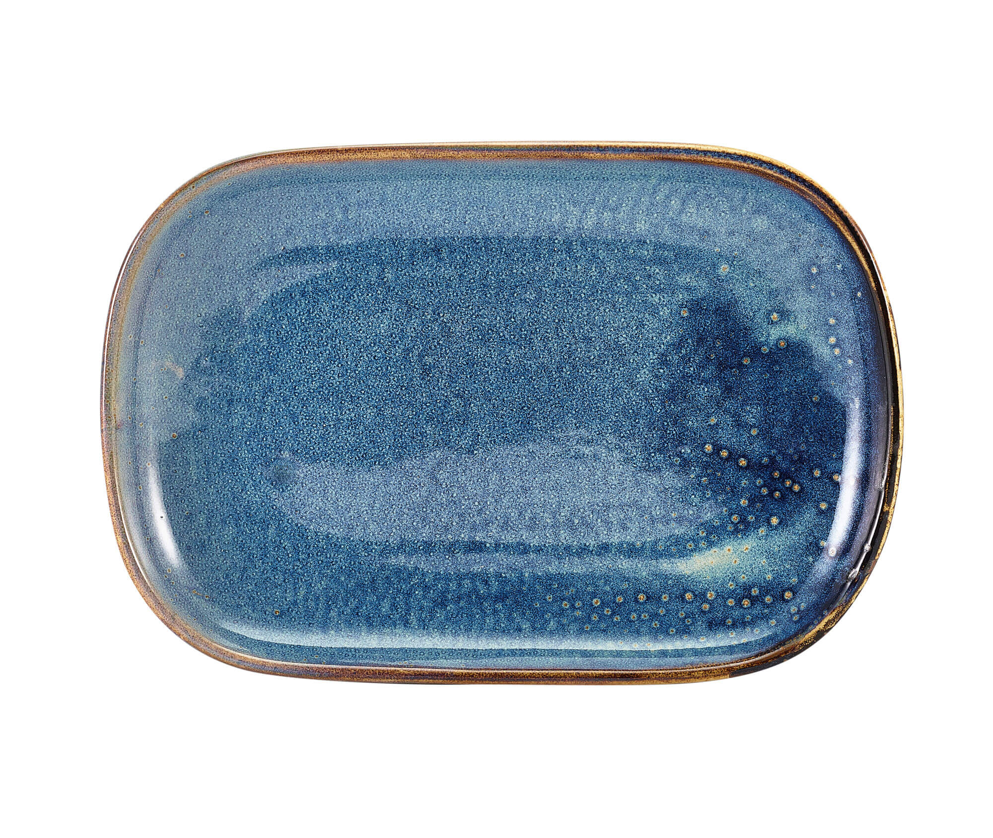 Rectangular Plate Terra Aqua Blue - 24x16,5cm (12 pcs.)