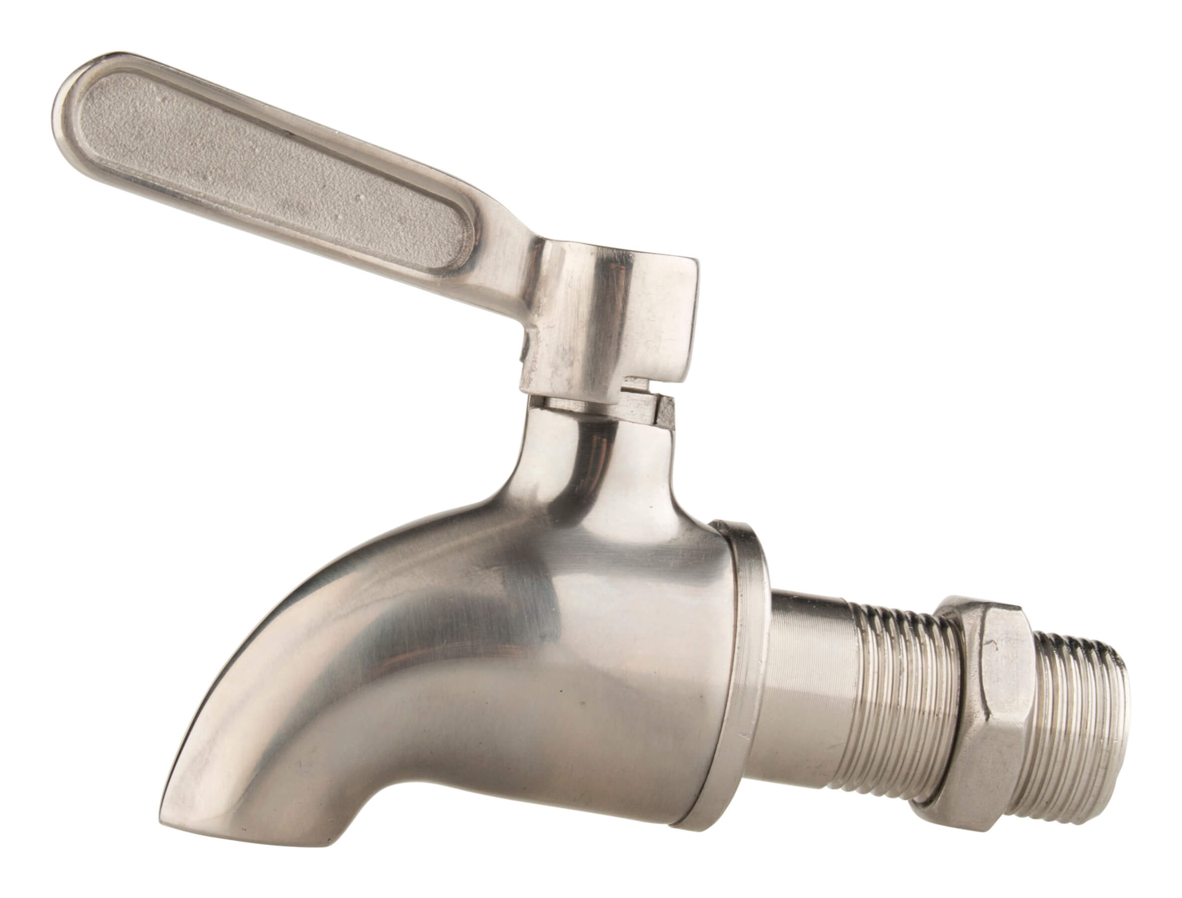 Stainless steel tap for drink dispenser