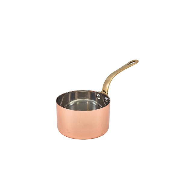 Mini saucepan, stainless steel copper-colored - 9 x 5,25 cm (6 pcs.)