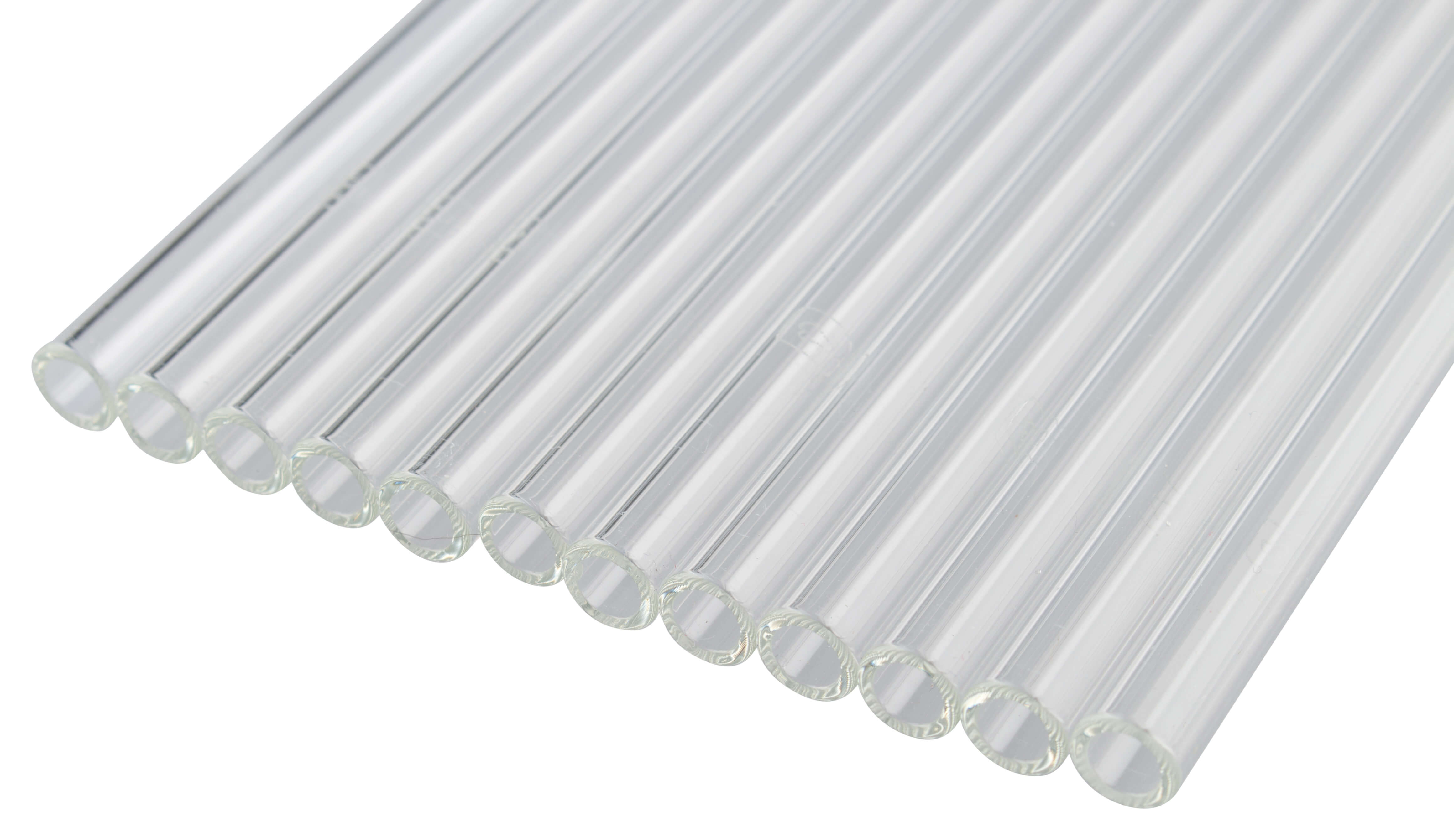 Glass drinking straws, Leonardo - 20cm (12 pcs.)