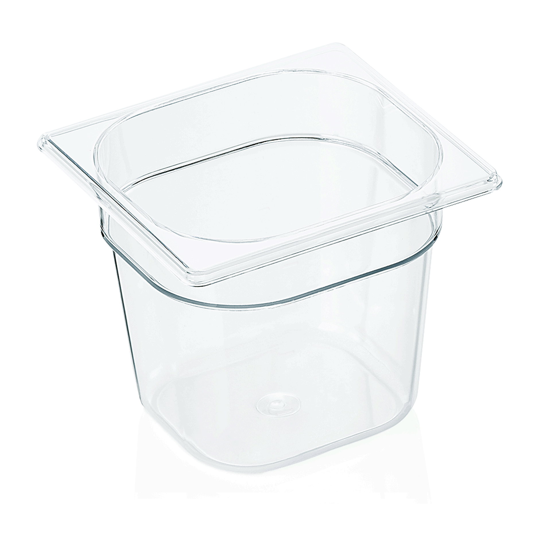 GN 1/6 container with scale, polycarbonate transparent - H 15cm (GN 94 series)