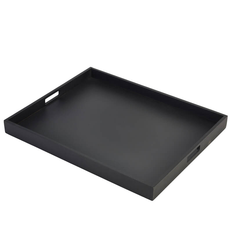 Butlers tray, acacia wood black - 53,5x42,5x4,5cm Butlers tray, acacia wood black - 53,5x42,5x4,5cm
