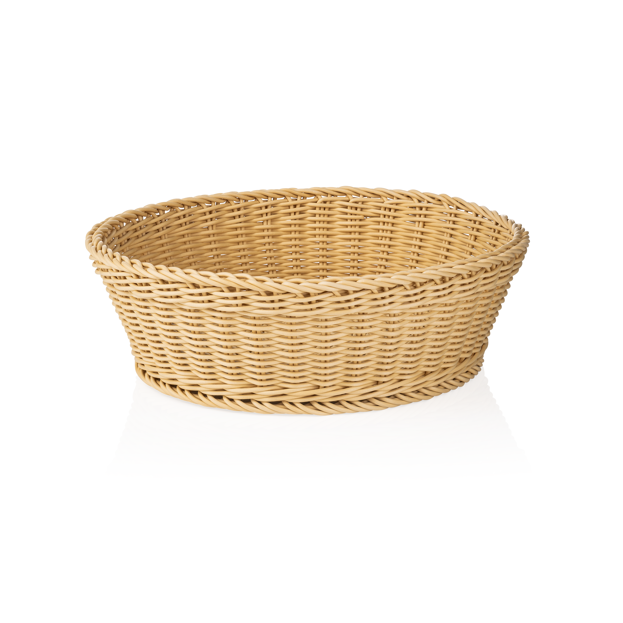 Basket polypropylene light beige - 42x12cm Basket polypropylene light beige - 42x12cm
