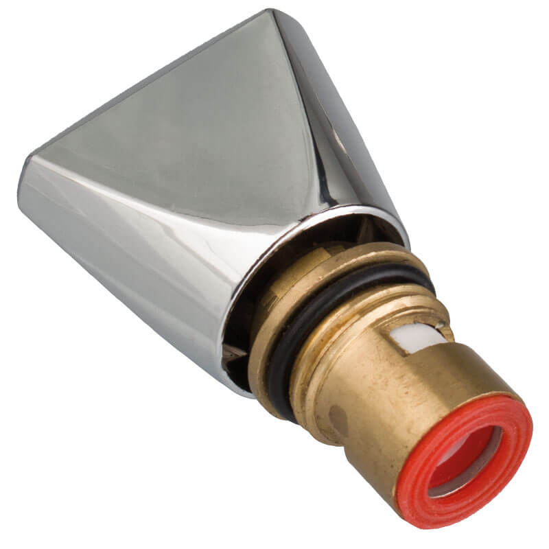 Tap knob ceramic seal, 1/2" connection - warm Tap knob ceramic seal, 1/2" connection - warm